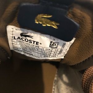 Lacoste Platinum Brown Shoes